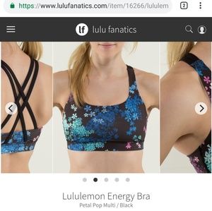 Lululemon energy bra floral 4